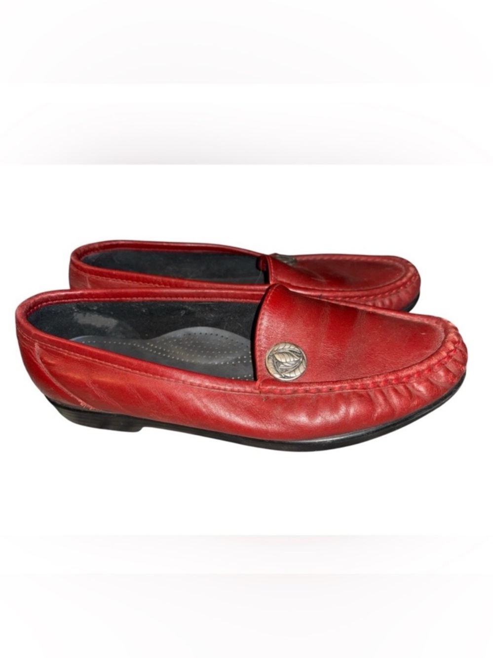 SAS Simplify Loafers Shoes Red Casual Comfort